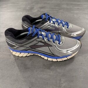 Brooks 1102122D181 Adrenaline GTS 16 Grey Walking Sneaker Shoes US Men's 12.5D M